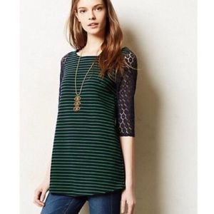 anthropologie lace sleeve tunic